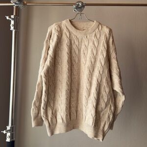 Vintage Italian Alpaca Wool Acrylic Blend Sweater